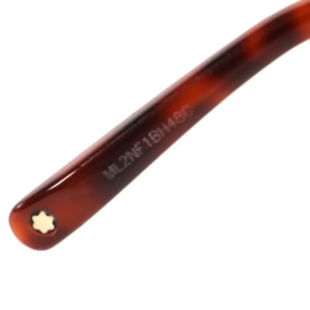 Montblanc Rectangle Men's Designer Sunglasses - Dark Brown Havana/Brown - NWT